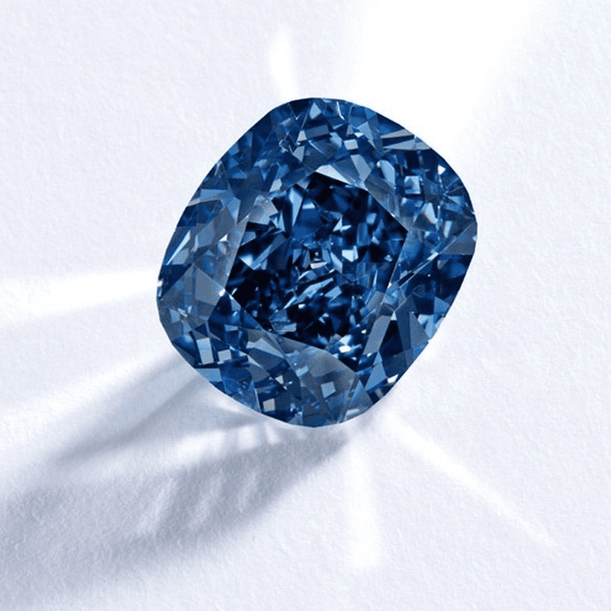 Blue lab-grown colored diamond