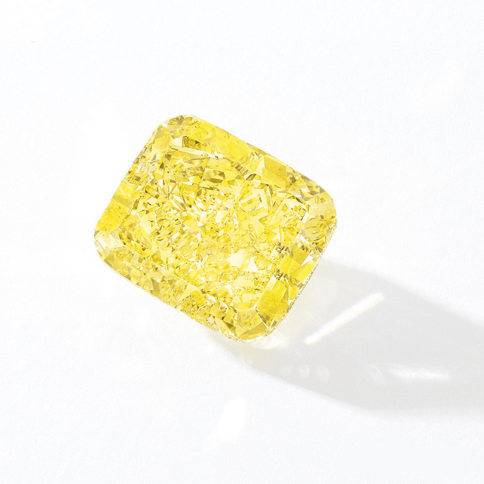 Yellow lab-grown colored diamond